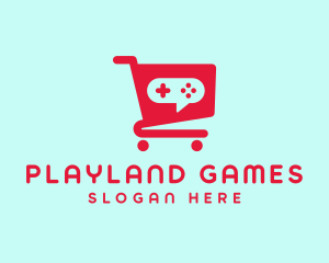 Games - Console Shopping Cart logo design
