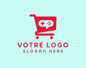 Controller - Console Shopping Cart logo design