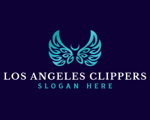 Wings Angel Halo logo design