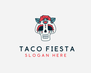 Mexican - Mexican Calavera Skull logo design