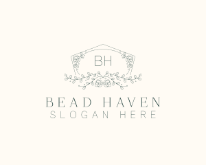 Floral Wedding Frame  logo design