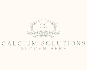 Floral Wedding Frame  logo design