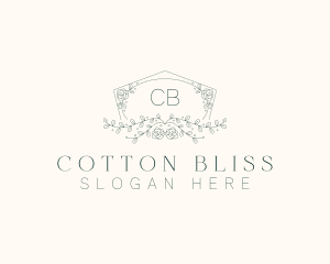 Floral Wedding Frame  logo design