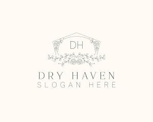 Floral Wedding Frame  logo design