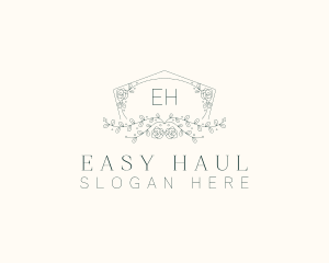 Floral Wedding Frame  logo design