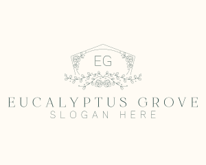 Floral Wedding Frame  logo design