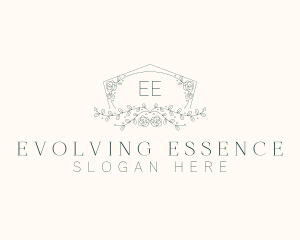 Floral Wedding Frame  logo design