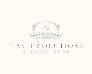 Floral Wedding Frame  logo design