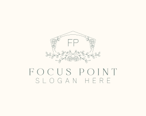 Floral Wedding Frame  logo design