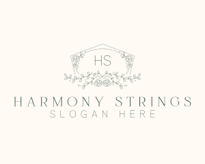 Floral Wedding Frame  logo design