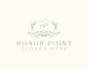 Floral Wedding Frame  logo design