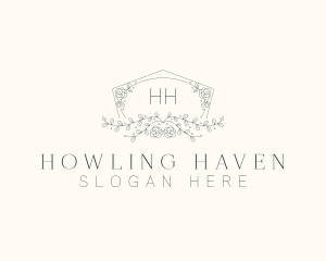 Floral Wedding Frame  logo design