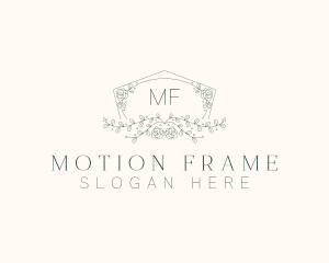 Floral Wedding Frame  logo design