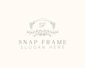 Floral Wedding Frame  logo design