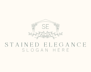 Floral Wedding Frame  logo design