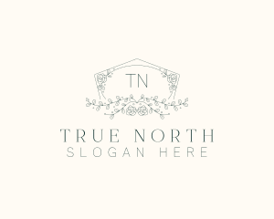 Floral Wedding Frame  logo design