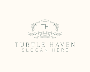 Floral Wedding Frame  logo design