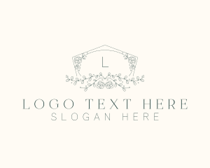 Fashion - Floral Wedding Frame logo design