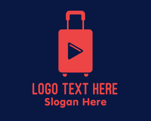 Suitcase - Travel Vlog Channel logo design