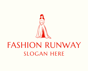 Runway - Goddess Gown Model logo design