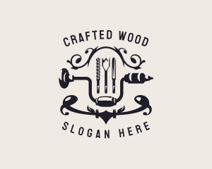 Carpenter - Carpenter Workshop tools logo design