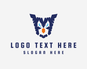 Esport - Angry Flying Owl logo design