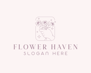 Wedding Flower Arrangement logo design