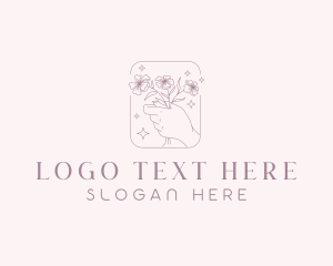 Massage - Wedding Flower Arrangement logo design
