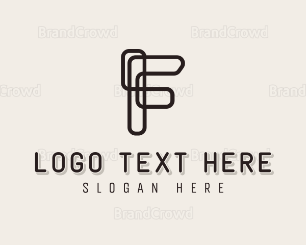 Stylish Company Letter F Logo