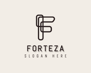 Stylish Company Letter F logo design