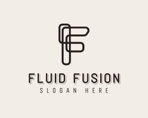 Stylish Company Letter F logo design