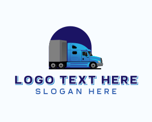 Flatbed - Freight Delivery Logistics logo design