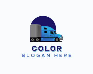 Flatbed - Freight Delivery Logistics logo design