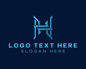 Construction - Creative Media Letter H logo design