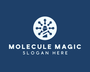 Molecule - Virus Molecule Watchtower logo design