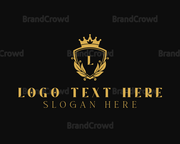 Royal Crown Wreath Logo