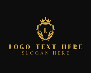 Regal - Royal Crown Wreath logo design