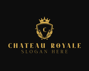 Royal Crown Wreath logo design