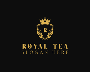 Royal Crown Wreath logo design