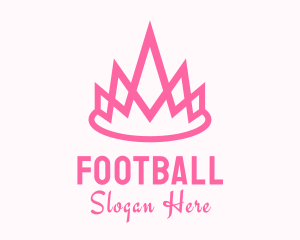 Pink - Pink Princess Crown logo design