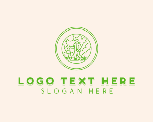 Tour - Mountain Trail Hiker logo design