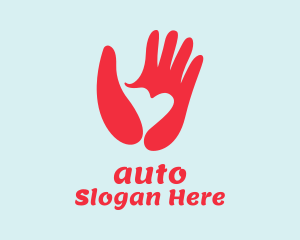 Red Heart Hands  Logo