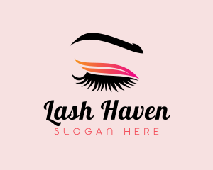 Luxury Feminine Eyebrow Eyelash logo design