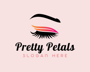 Luxury Feminine Eyebrow Eyelash logo design