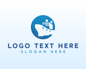Ship - Transport Ship Sailing logo design
