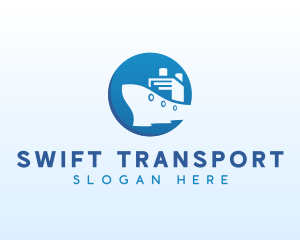 Transport Ship Sailing logo design