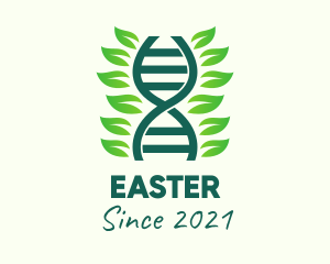 Medical Center - Herbal DNA Strand logo design