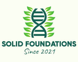Medical Center - Herbal DNA Strand logo design