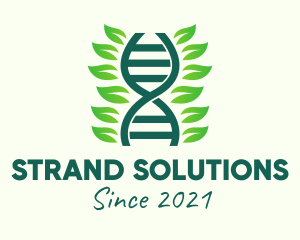 Herbal DNA Strand  logo design