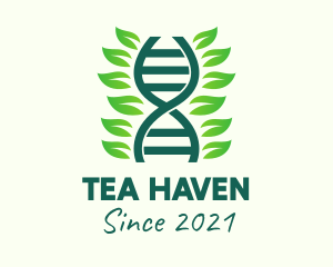 Herbal DNA Strand  logo design